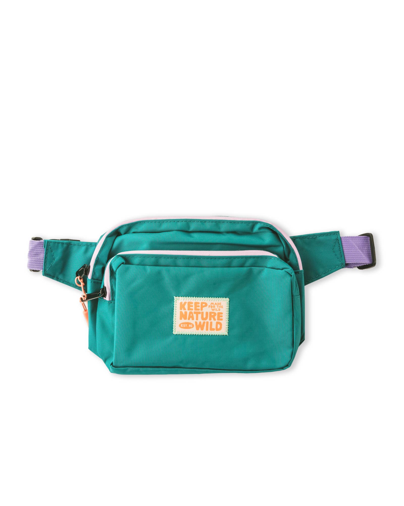 Keep Nature Wild - Wholesale Belt Bag - Unisex - KNW Fanny Pack | Teal/Lavender