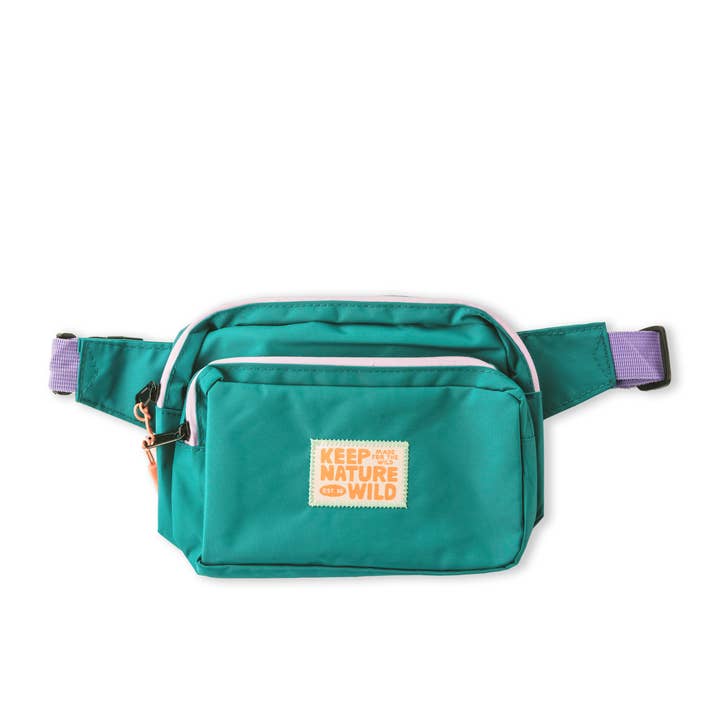Keep Nature Wild - Wholesale Belt Bag - Unisex - KNW Fanny Pack | Teal/Lavender0