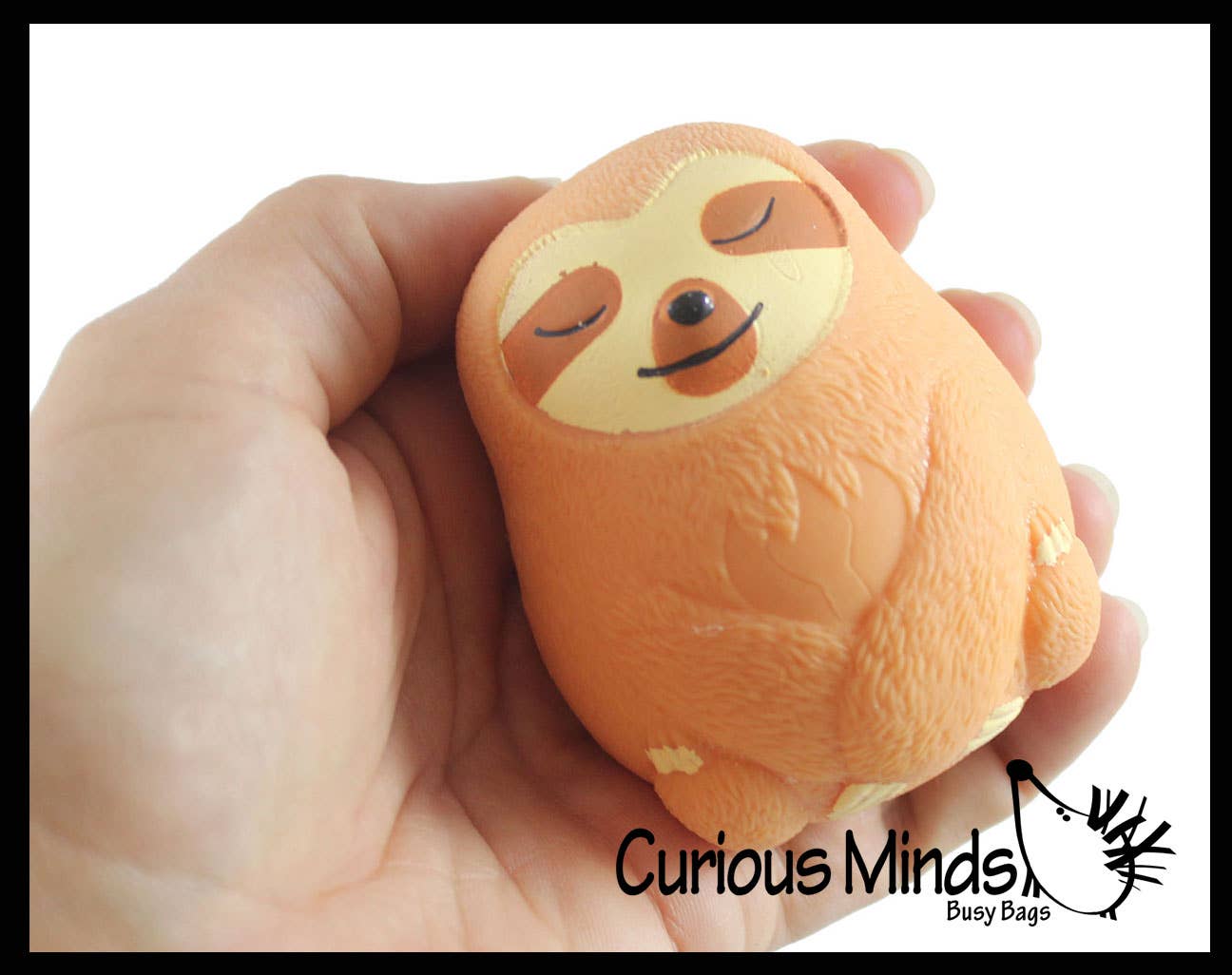 Curious Minds Toys - Wholesale Fidgetspeelgoed - Kinderen - 1 Marshmallow Sloth Animal Stressballen - Ultra Soft Kneadab10