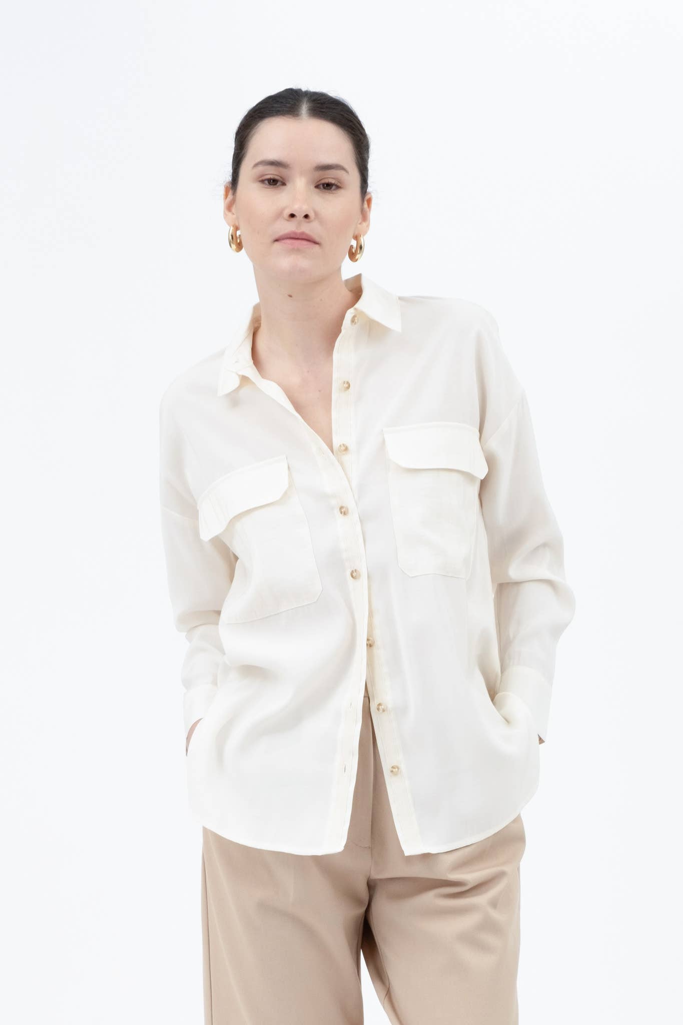 トップス MELTTHELADY collared tops Chloé Ruffle Collar Georgette Top | Nordstrom