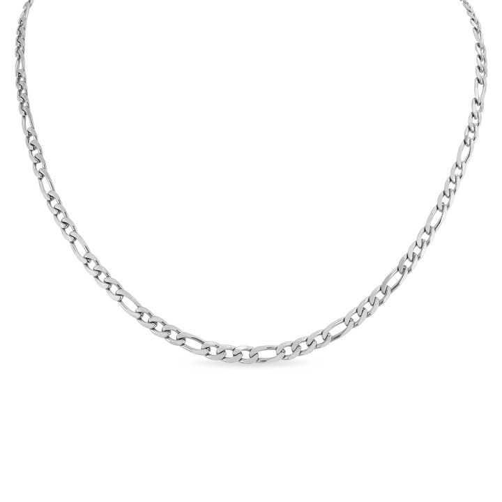 WJW - Wholesale Link & Chain Necklace - Stainless Steel Figaro Chain Necklace
