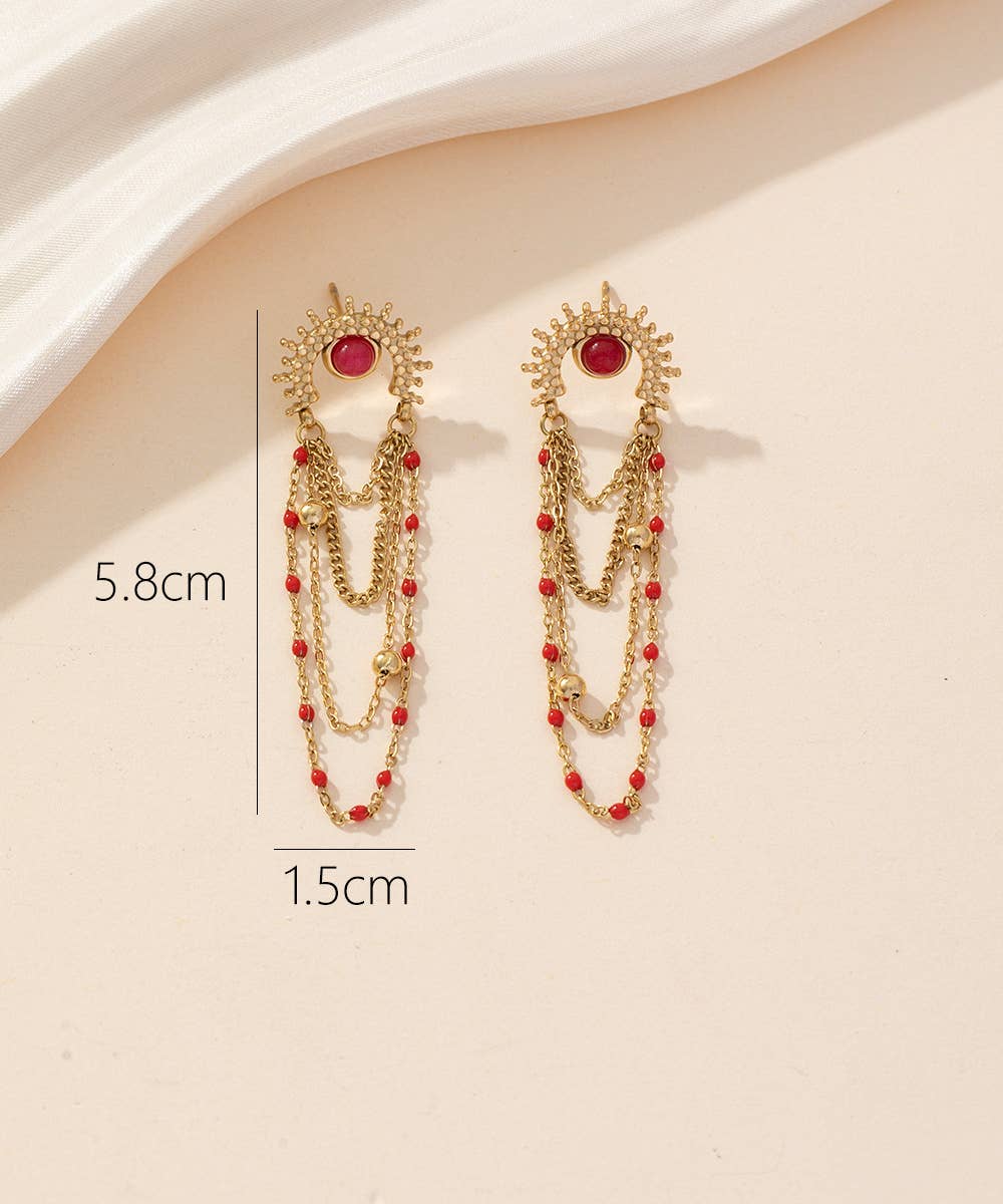 Blossom bijoux - Wholesale Dangle Earrings - 24BOA024 Stainless Steel Stud Earrings2