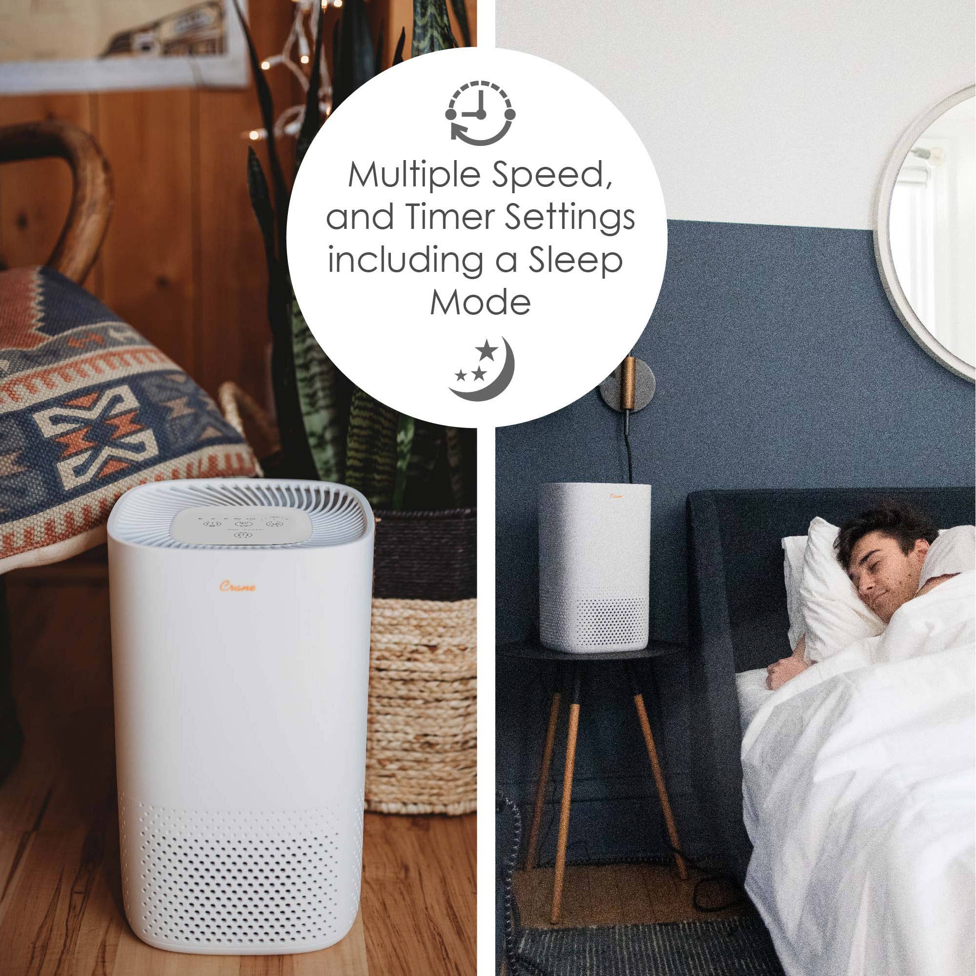 Crane Baby - Wholesale Air Purifier - Air Purifier With HEPA & UVC Light - Up to 250 sq. ft.3