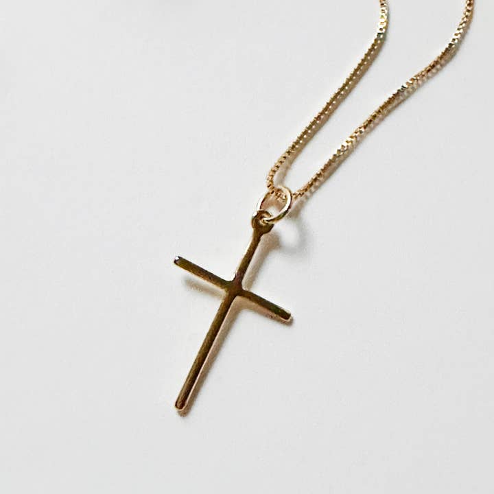 Golden Cross Necklace for wholesale by Lily Max Jewelry