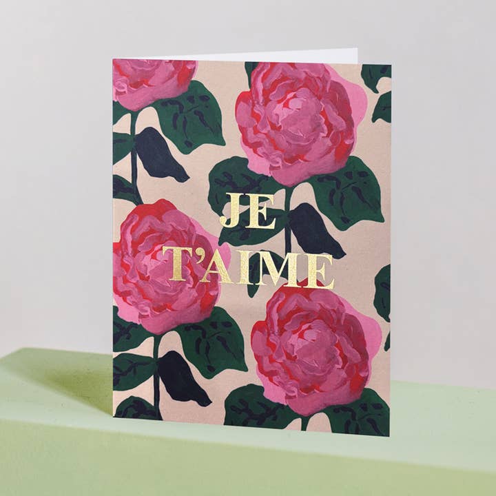 Paperole - Wholesale Love Card - ROSES MON AMOUR — Greeting Card
