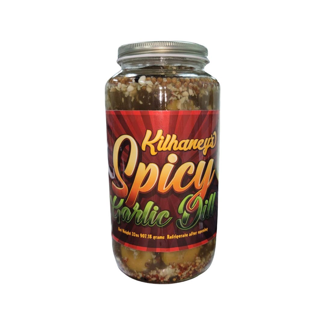 Kilhaney's Pickles - Wholesale Pickled vegetables - Spicy Garlic Dill 16oz
