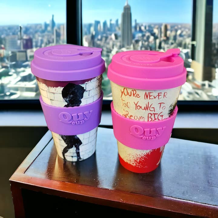 URBAN.ITY SRL - Wholesale Insulated Mug/Tumbler - Banksy Travel Cup in RPET 400 ml - Dream Big