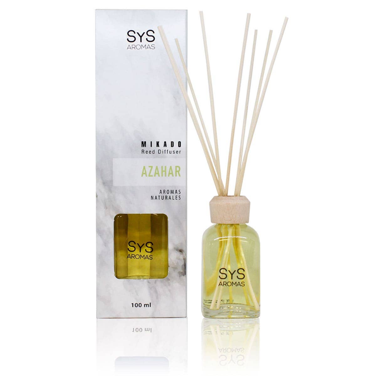 Laboratorio SYS - Vente Diffuseur à tiges - Désodorisant Sys Scents Mikado Azahar 100 ml de la collection Marble0