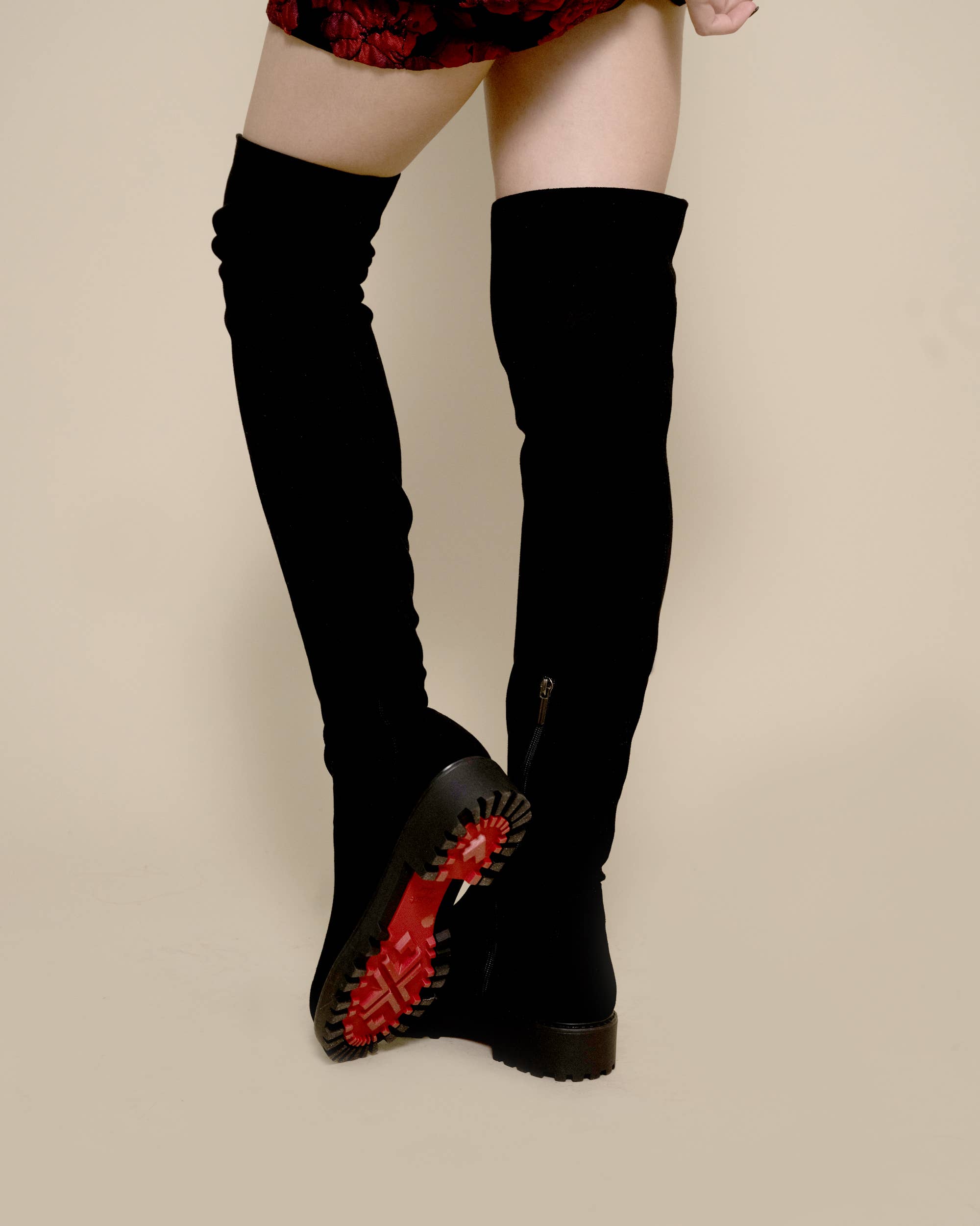 Deimos Shoes - Vendita all'ingrosso Stivali - Donna - Stivali sopra il ginocchio, stivali alti, stivali alti effetto scamosciato, ah