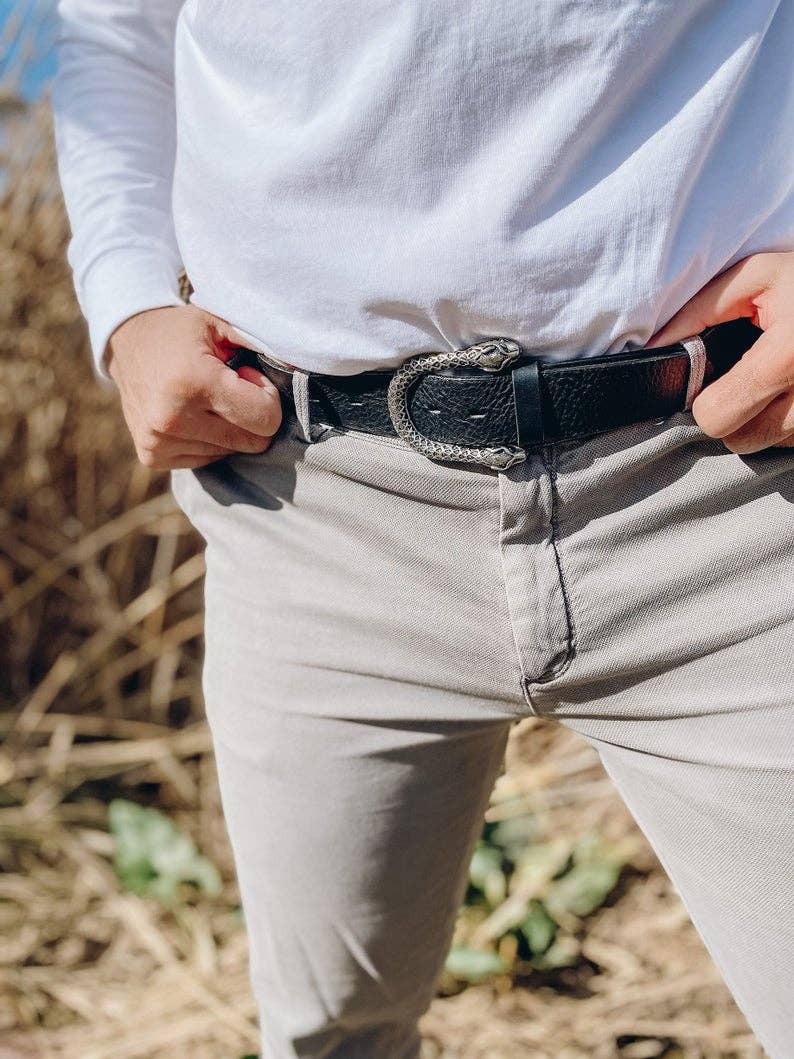 Christina Christi - Venta al por mayor Cinturón - Hombre - Cinturón Hebilla Plata Hombre4