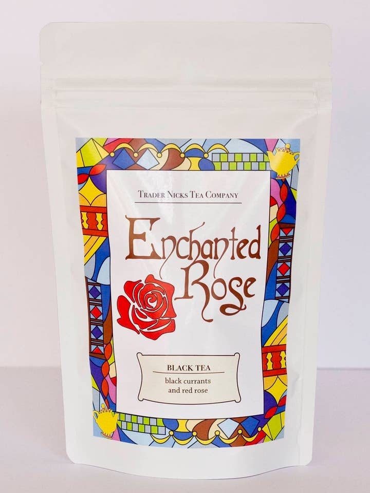 Thé noir à la rose enchantée pour la vente par Trader Nicks Tea Company