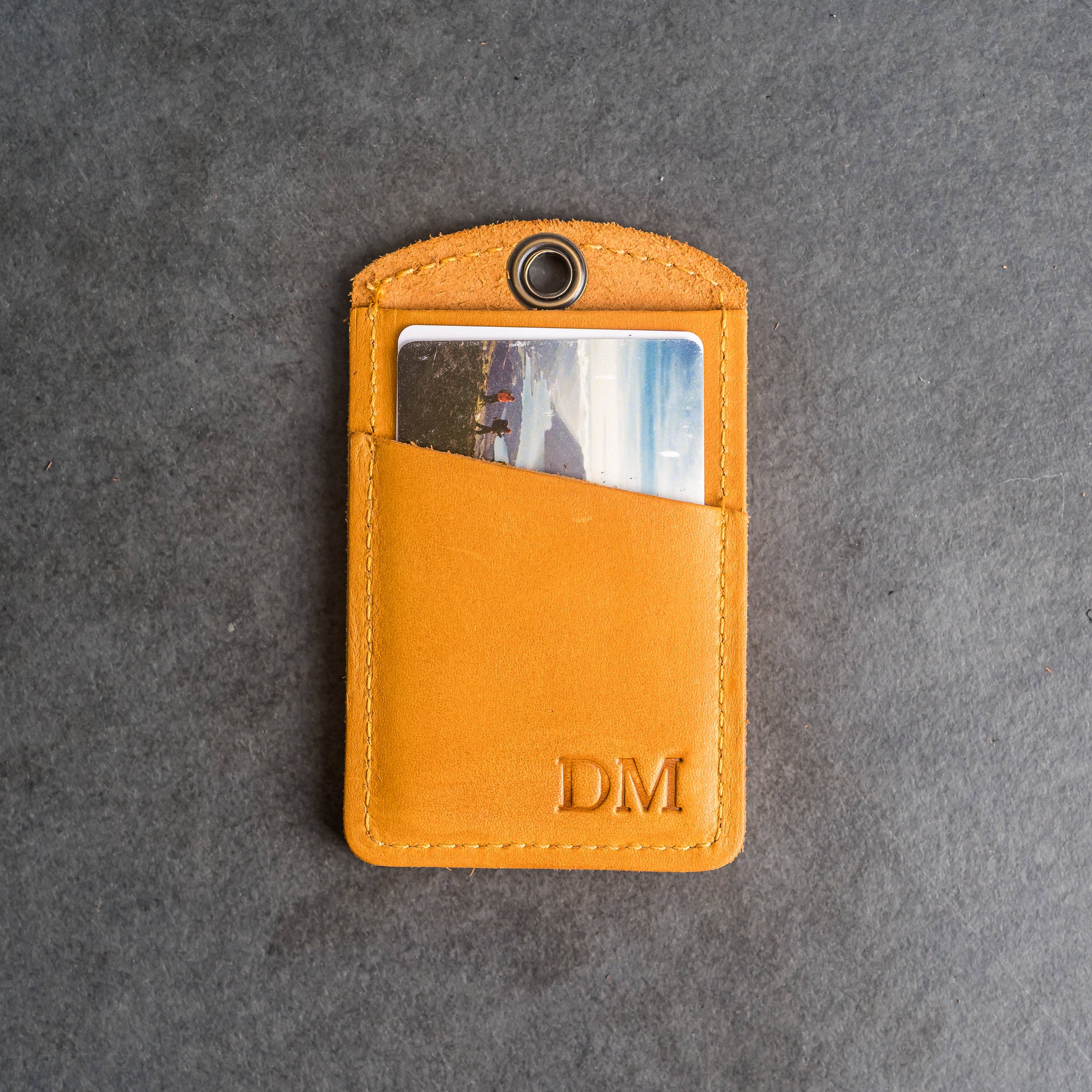 Ox & Pine – Carteira - Unissexo por atacado – Porta-cartões de identificação em couro | Porta-crachá de identificação6