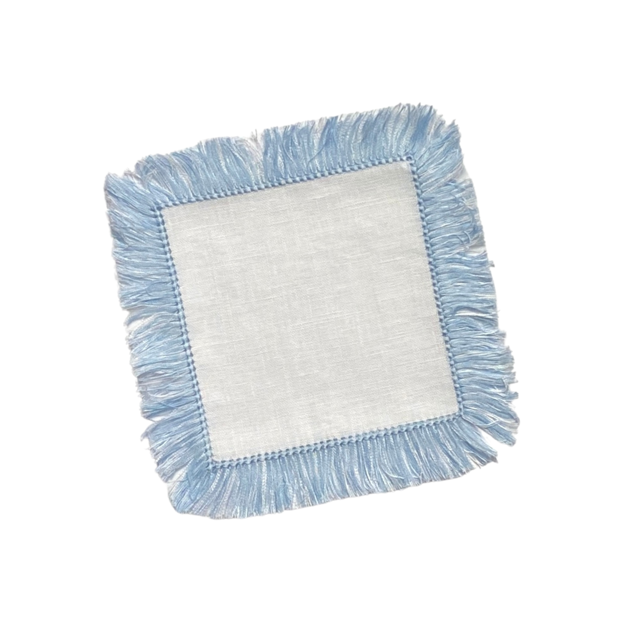 Garden Folly Fine Linens - Wholesale Dinner & Cloth Napkin - Fringe Benefits Linen Cocktail Napkin6