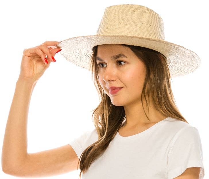 Love and Thyme - Wholesale Straw Hat - Women's - Summer Palm Leaf Rancher Hat4