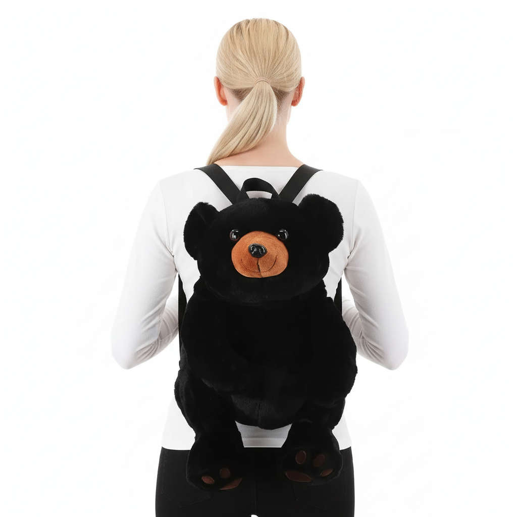 COMECO INC - Vendita all'ingrosso Zaino - Donna - Zaino in peluche Black Bear4
