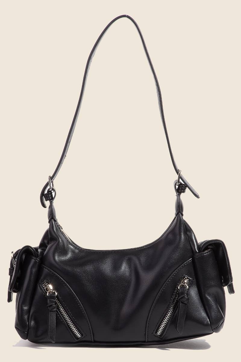 Anarchy Street - Vendita all'ingrosso Borsa a tracolla - Donna - Borsa a Mano in Pelle con Multi Tasche5