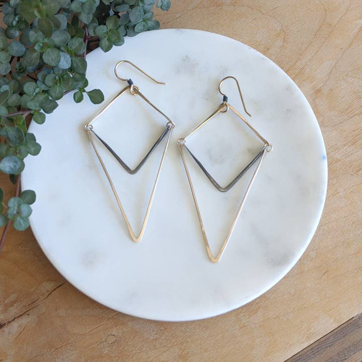 Chevrons Earrings for wholesale by Zalias Jewelry