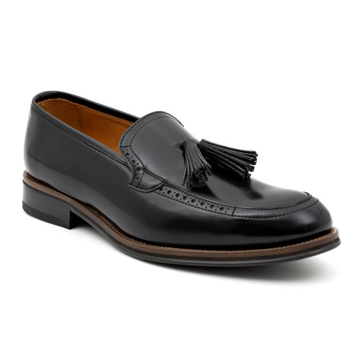 Black Leather Loafer CR-22216-Black for wholesale by Caramelo Shoes