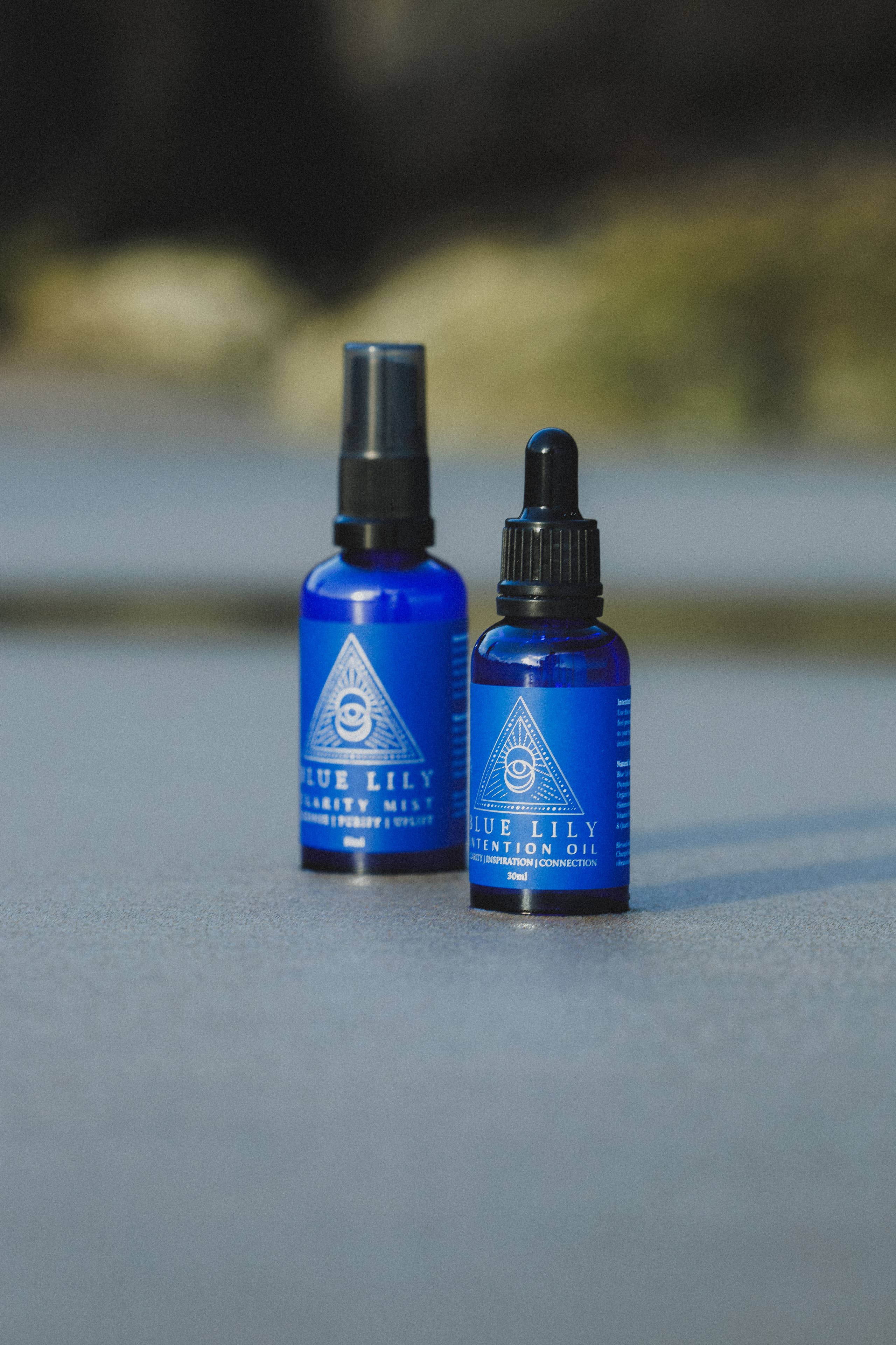 Blue Lily Healing - Wholesale Bad/lichaamsolie - Blue Lily (Blauwe Lotus) intention olie0