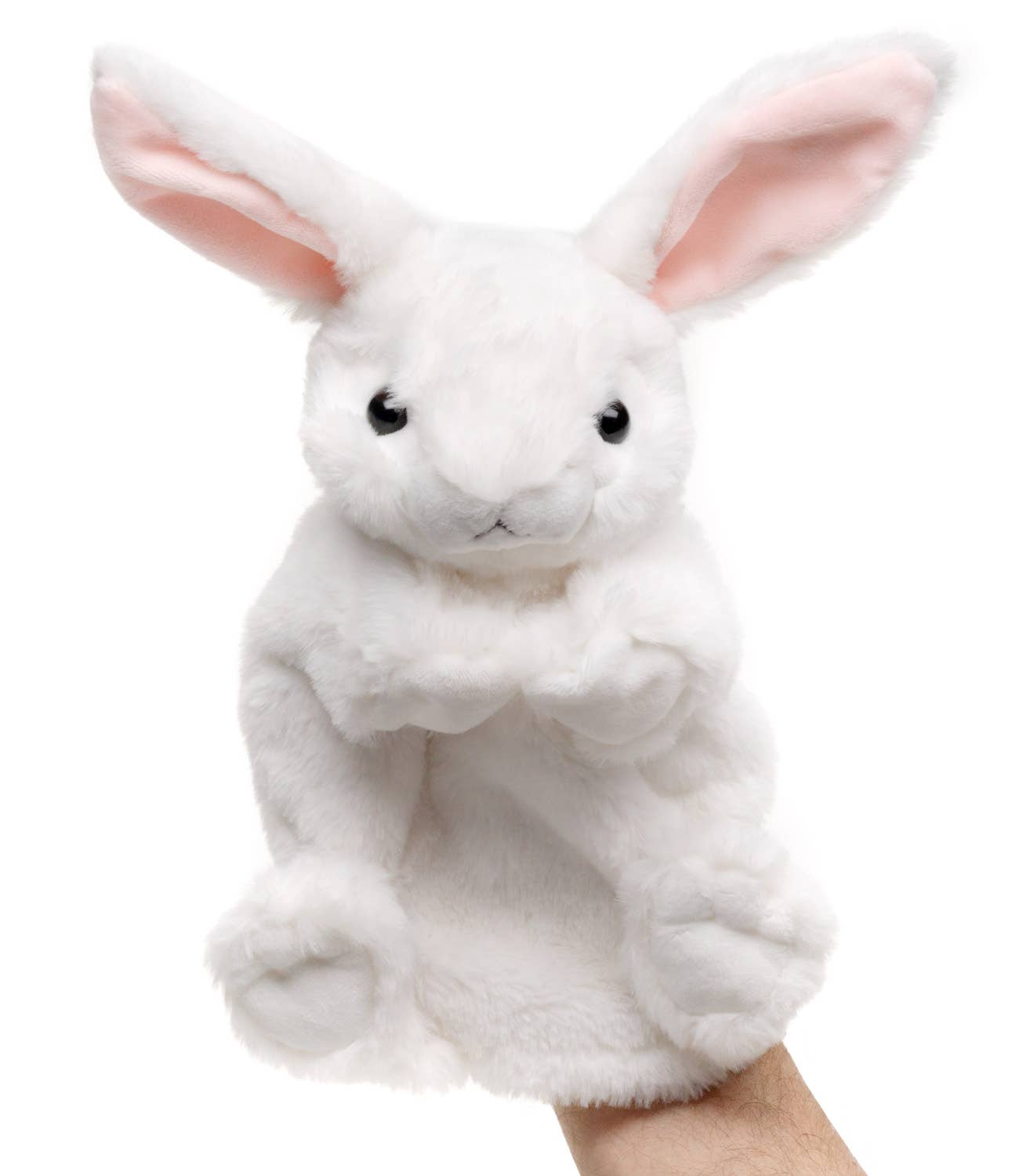 Uni Toys - Wholesale Stuffed/Plush Toy - Kids & Baby - Hand puppet rabbit (white) - 24 cm (height) - cuddly/plush toy2