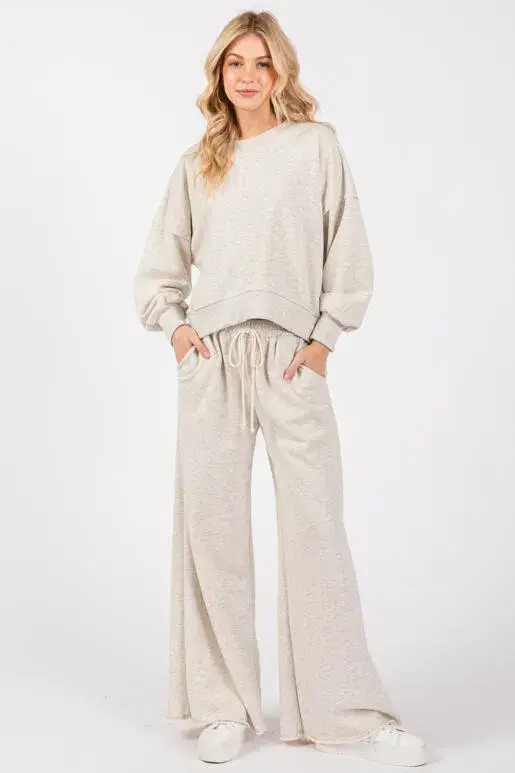 Final Touch - Wholesale Knit Top - Women's - Cotton Terry Raw Edge Top - NT30652A11