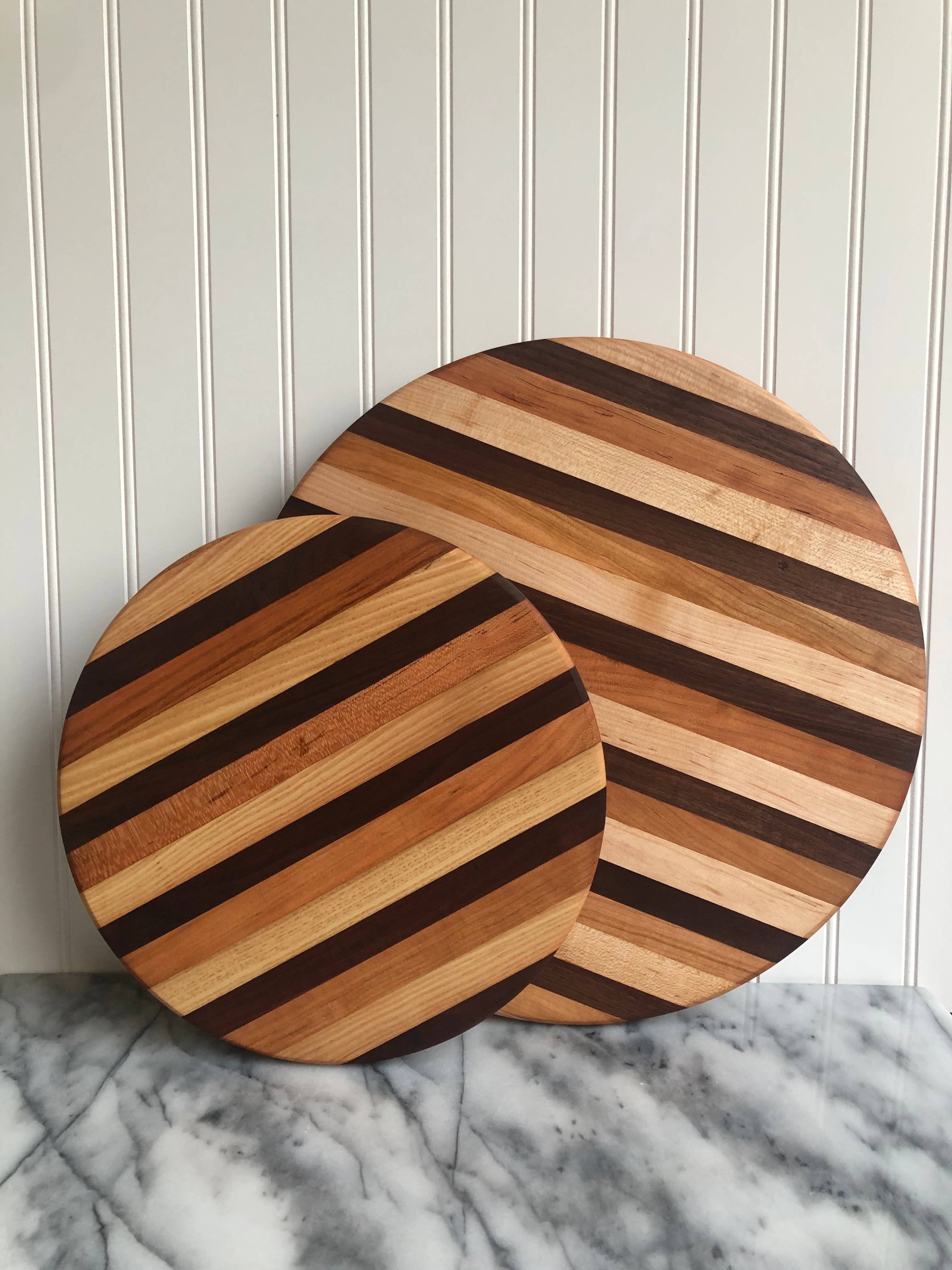 THE RILEY/LAND COLLECTION - Wholesale Lazy Susan - MULTI-WOOD LAZY SUSAN