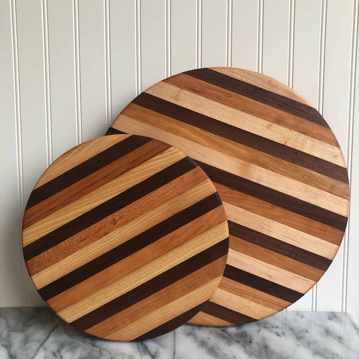 THE RILEY/LAND COLLECTION - Wholesale Lazy Susan - MULTI-WOOD LAZY SUSAN0