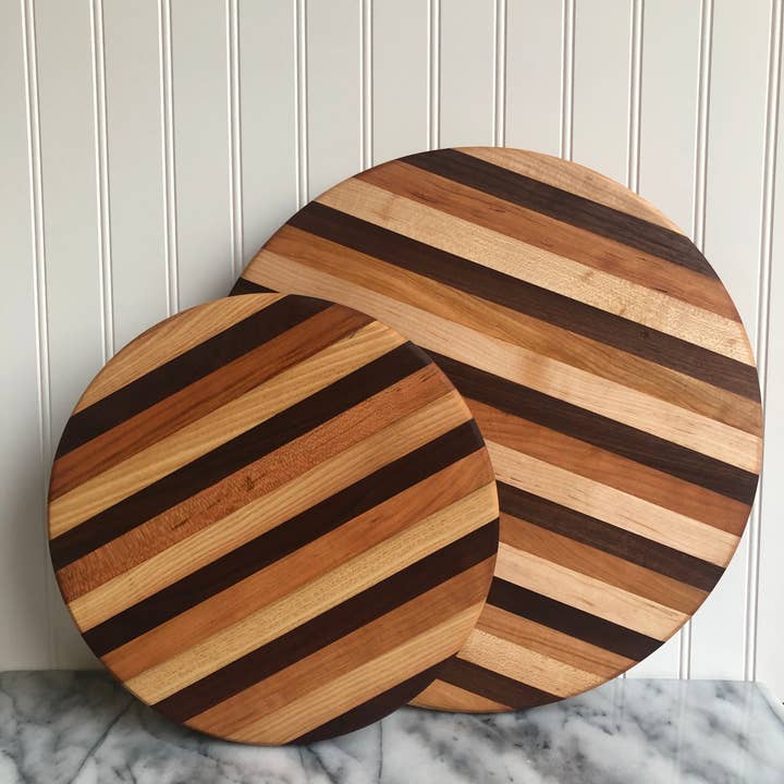 THE RILEY/LAND COLLECTION – wholesale Lazy Susan – MULTI-WOOD LAZY SUSAN