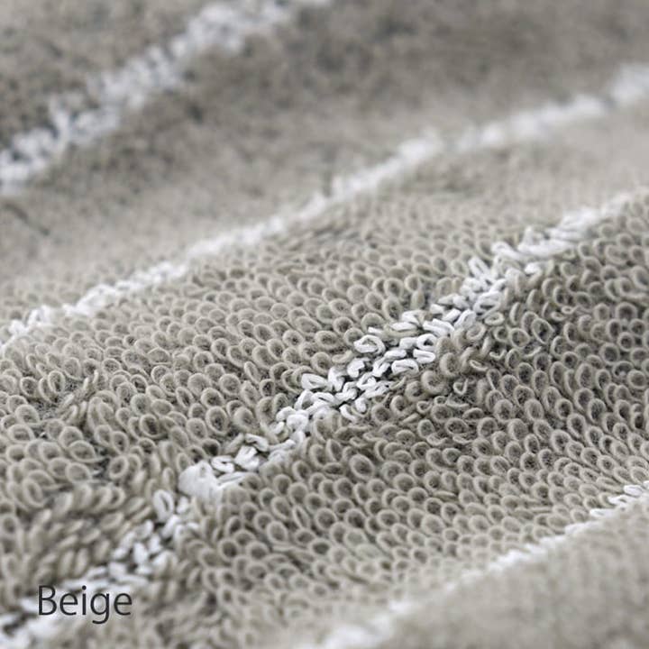 REALJAPANPROJECT - Wholesale Bath towel - Murakami Pile WA-SHI Stripe Towel Imabari 4 Colors