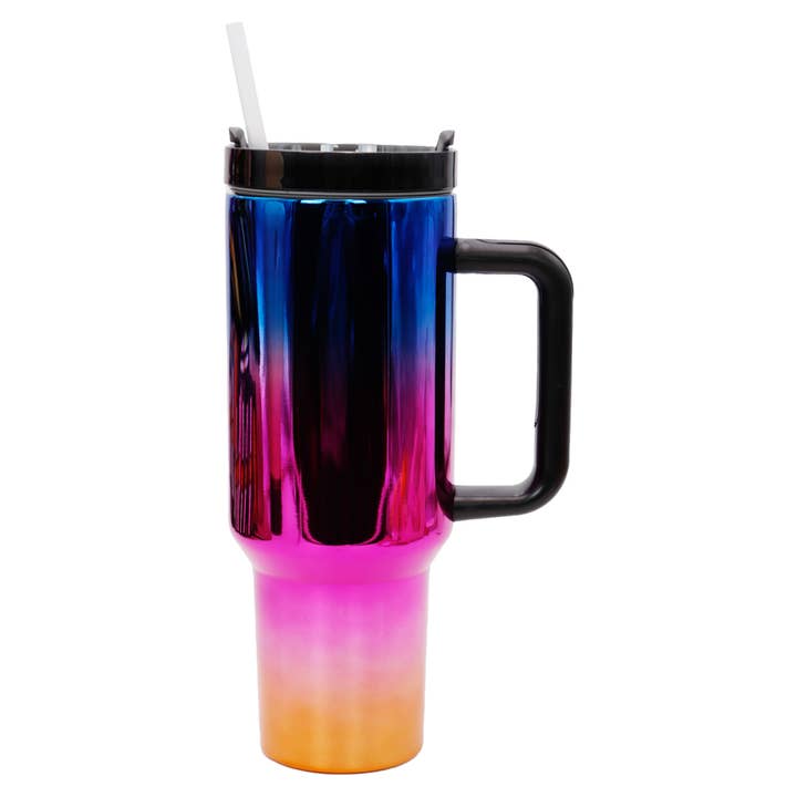 Cap Zone - Wholesale Insulated Mug/Tumbler - Ombre Metallic Insulated Stainless Steel Tumbler6