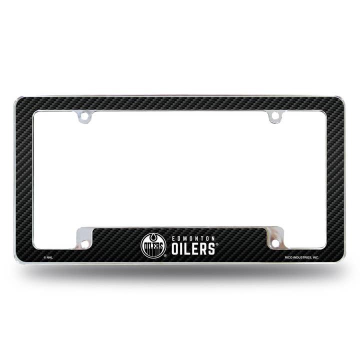 NHL Hockey Edmonton Oilers Black All Over Chrome Frame for wholesale by Rico Industries