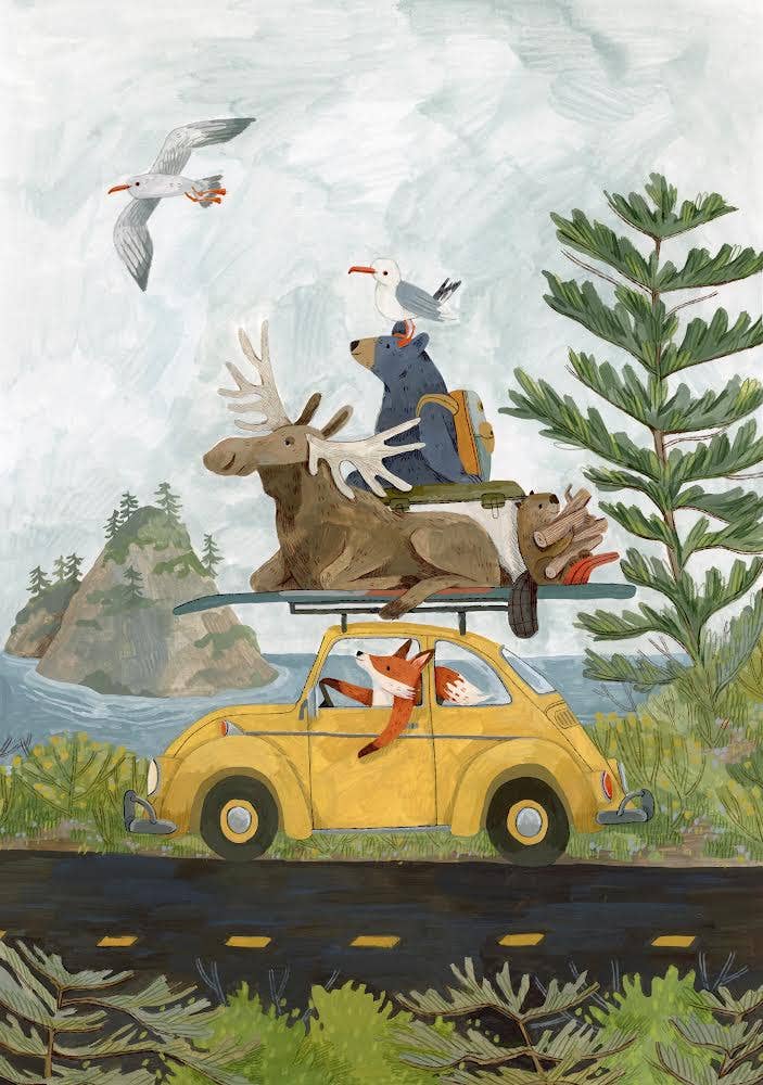 Canyon & Cove Art - Wholesale Art Print - Road Trippin’ Print0
