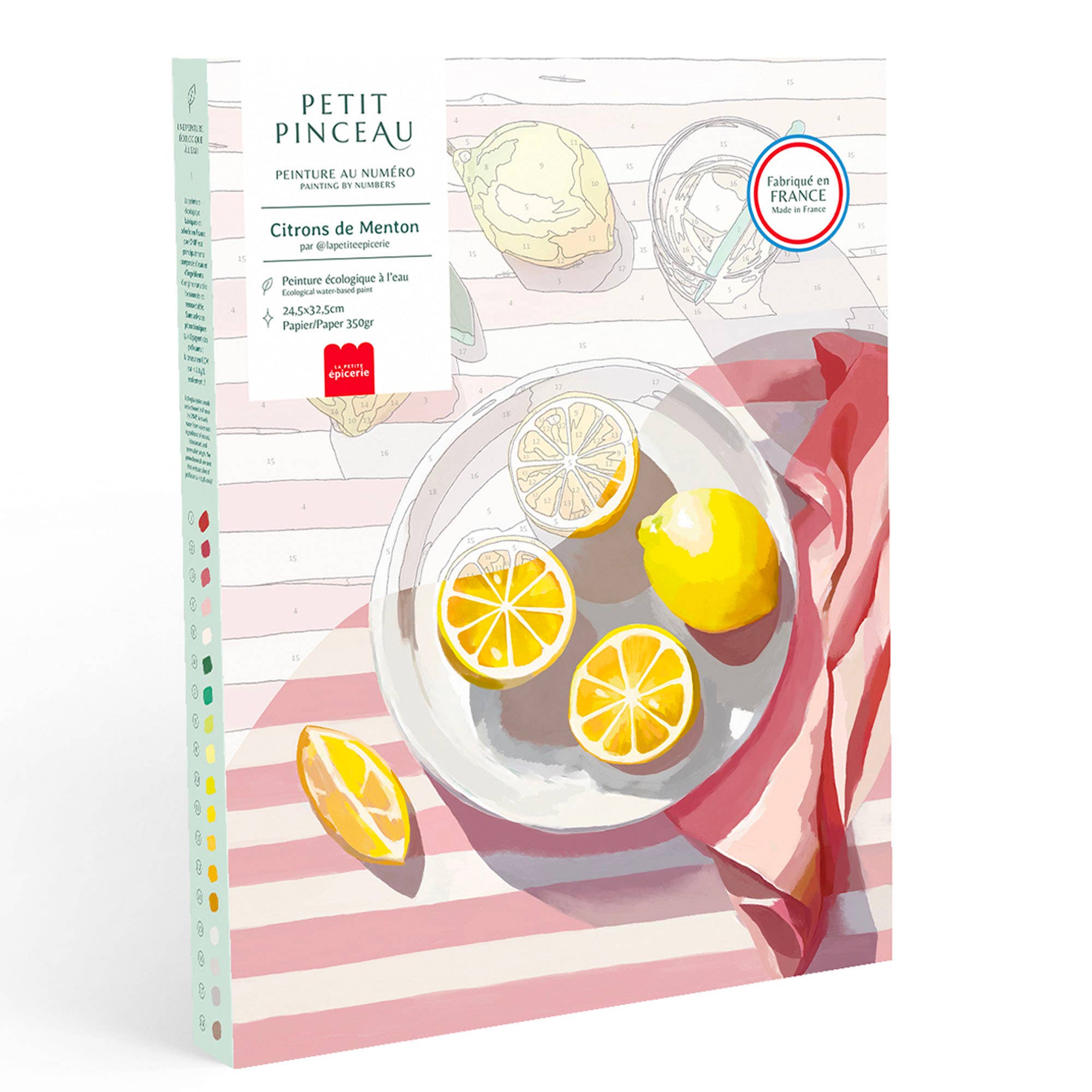 La Petite Épicerie – wholesale DIY craft kit – Number Painting Kit- Lemons from Menton by La Petite Épicerie0