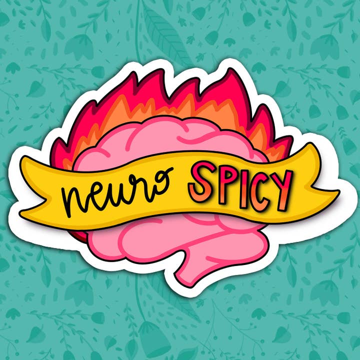 Neurospicy Sticker for wholesale by Hyperbole Studio