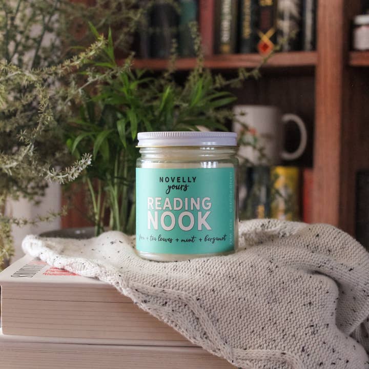 Novelly Yours - Wholesale Jar/Filled Candle - Reading Nook Candle | Book Lover candle & Reading Gift4