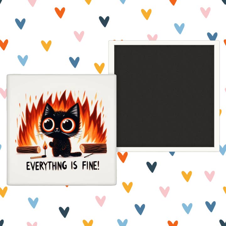 Modern Wood Cases - Wholesale Magnet - Everything is Fine! - Fridge Magnet