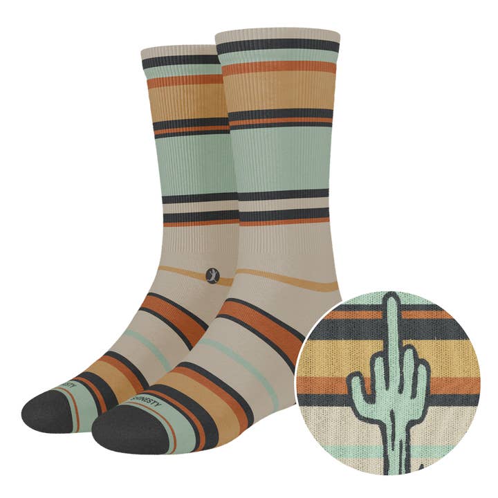 Shinesty, Inc - Wholesale Socks - Unisex - The Mirage | Cactus Heel Hammockâ„¢ Crew Socks