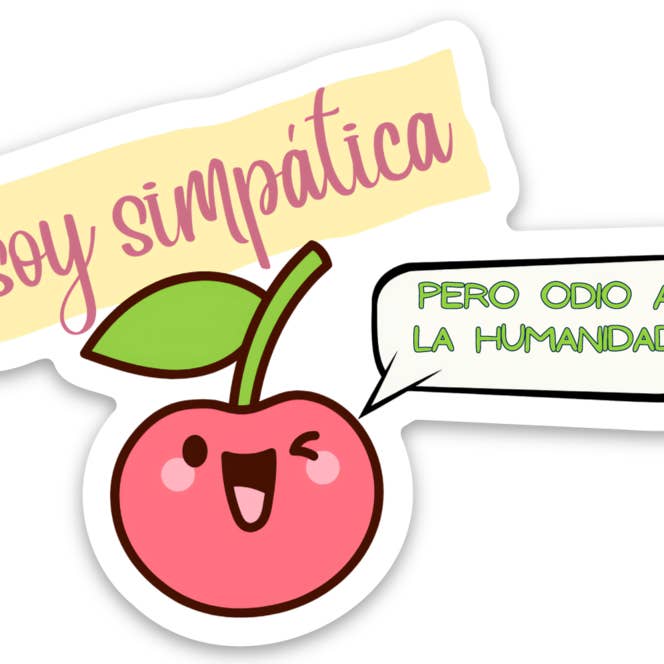 Pegatina - Soy Simpática para venta al por mayor de subrayada