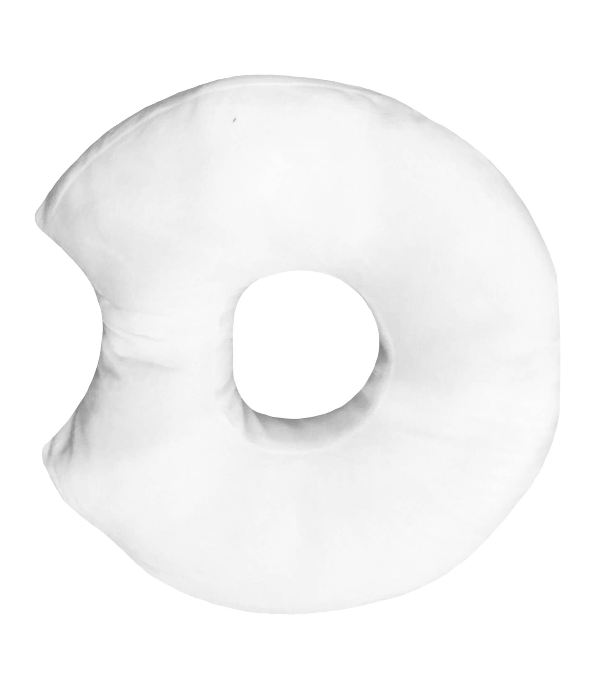 TRUYOND - Wholesale Throw/Decorative Pillow - Donut Pillow for Ear Piercings, Side Sleeping Soft - White1