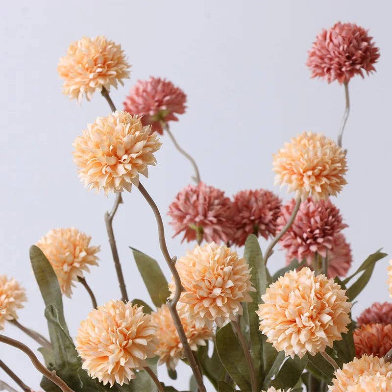 Kiyo Home - Wholesale Artificial flowers - Artificial Dandelion Flowers Set of 6 | Flower Decor | Silk16