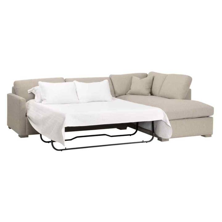 LOOMLAN - Wholesale Sofa - Clara 112" Fabric Slim Arm Sleeper Queen Sectional Sofa17