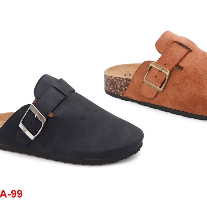 Yoki Fashion - Wholesale Clogs - Women's - FIRE SALE YOKI GILA-99 Women's Faux Suede Slipper Clog0