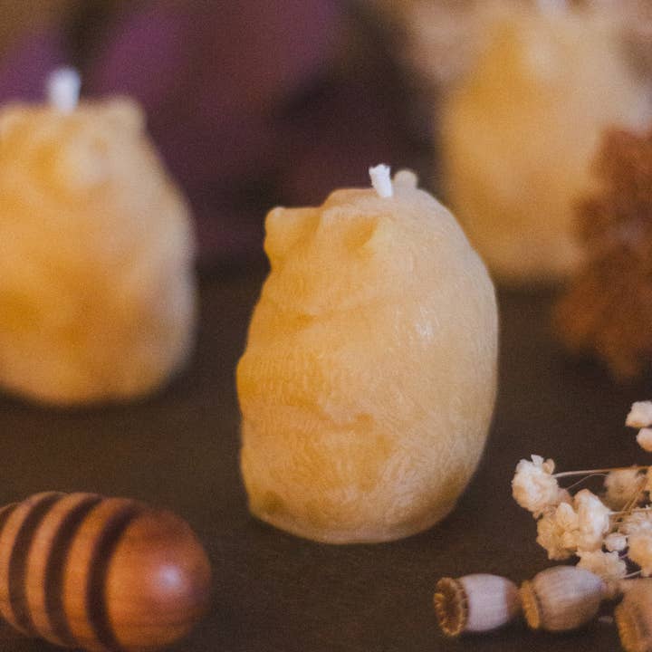 The Ramblin' Bee – Großhandel Geschenkkerze – Bear Bienenwachskerze1