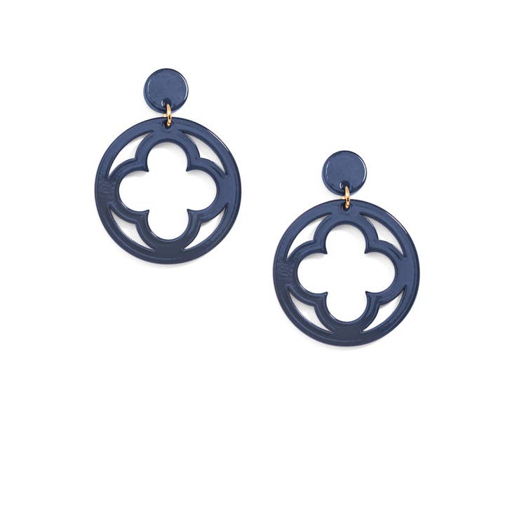 ZENZII Jewelry - Wholesale Dangle Earrings - Open Clover Drop Earring15