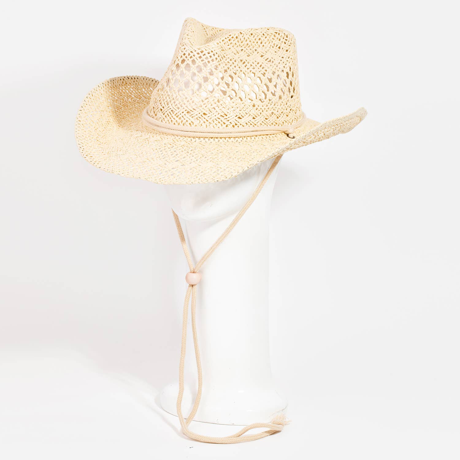 Collections by Fame Accessories - Wholesale Cowboy Hat - Women's - Straw Weave Fashion Western Cowboy Hat0