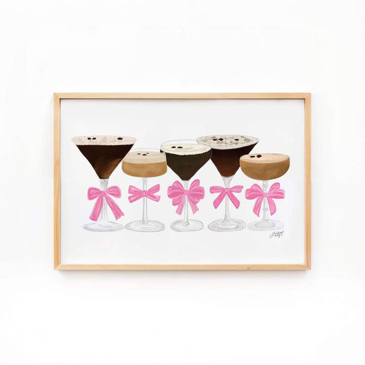Espresso Martini Illustration - Art Print for wholesale by Lindsey Kay Collective