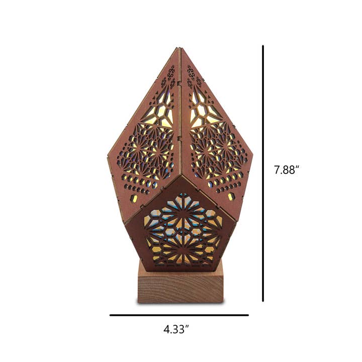 EP Design Lab - Wholesale Accent/Desk Lamp - Colorful Wooden Bohemian LED Table Lamp5