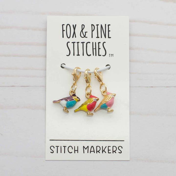 Colorful Birds | Progress Keepers for wholesale by Fox & Pine Stitches