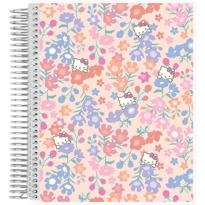 Carnet à spirale Hello Kitty Meadows 7x9 - ligné pour la vente par Erin Condren Design