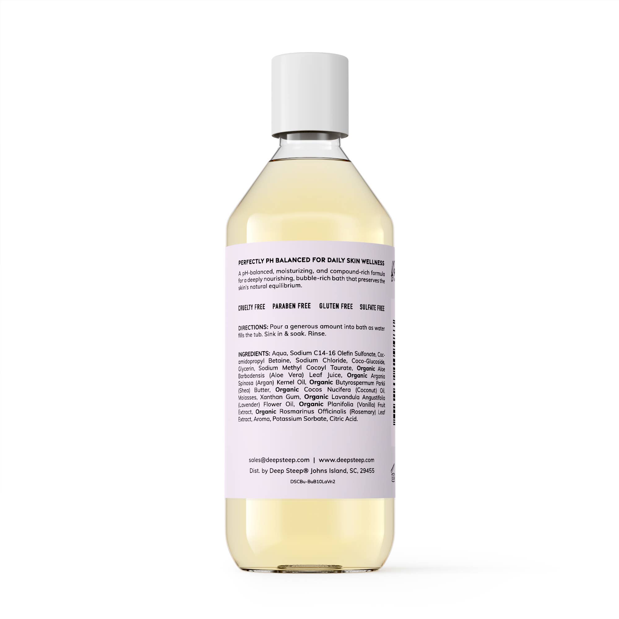 Deep Steep Clean Beauty - Wholesale Bubble Bath - Bubble Bath - Lavender Vanilla 10oz1